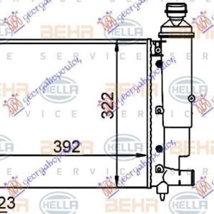 067106315 Citroen Saxo 1996-1999 | Ψυγείο Νερού