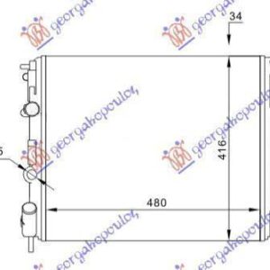 011306310 Renault Clio 2001-2006 | Ψυγείο Νερού Βενζίνη/Πετρέλαιο