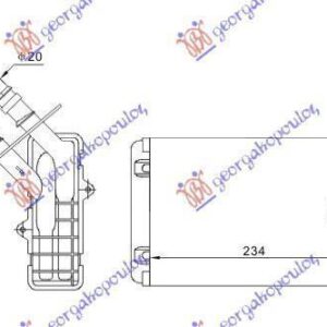 010906500 Renault Clio 1998-2001 | Ψυγείο Καλοριφέρ