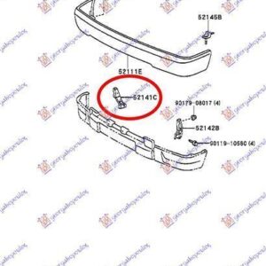 011004281 Toyota Hilux 2WD 1998-2001 | Βάση Προφυλακτήρα Εμπρός Δεξιά