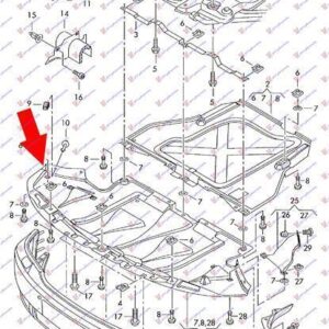 012200830 Audi A6 1997-2004 | Ποδιά Μηχανής