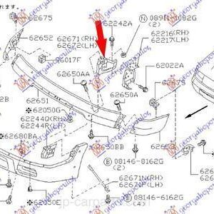 013104281 Nissan Navara 1998-2001 | Βάση Προφυλακτήρα Εμπρός Δεξιά