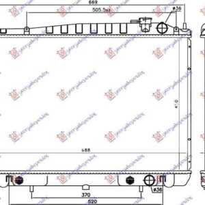 013106320 Nissan Navara 1998-2001 | Ψυγείο Νερού Βενζίνη