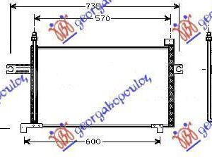 013306400 Nissan Micra 1998-2000 | Ψυγείο A/C Βενζίνη/Πετρέλαιο