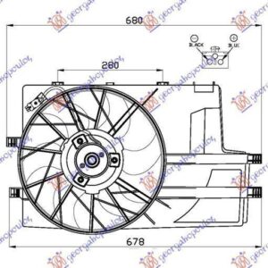 525906440 Mercedes-Benz Vaneo 2002-2005 | Βεντιλατέρ