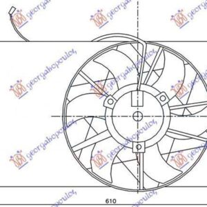 013406450 Mercedes-Benz A-Class 1998-2004 | Βεντιλατέρ