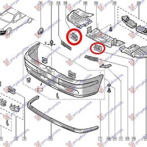 013504280 Renault Megane Sedan 1999-2002 | Βάση Προφυλακτήρα Εμπρός Αριστερή/Δεξιά