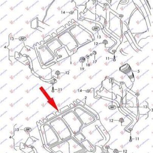 017100840 Seat Leon 1999-2005 | Ποδιά Μηχανής