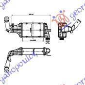 013706200 Opel Zafira 1999-2005 | Ψυγείο Intercooler