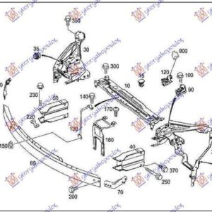 014300200 Mercedes-Benz C-Class 2007-2011 | Ποδιά Μεταλλική Εμπρός