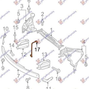 014300210 Mercedes-Benz C-Class 2007-2011 | Τραβέρσα Μετώπης