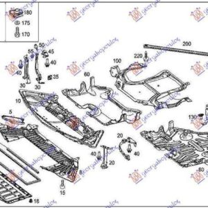 014300830 Mercedes-Benz C-Class 2007-2011 | Ποδιά Προφυλακτήρα Εμπρός