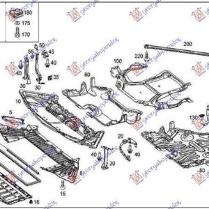 014300840 Mercedes-Benz C-Class 2007-2011 | Ποδιά Μηχανής