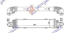 536006230 Mercedes-Benz C-Class 2011-2014 | Ψυγείο Intercooler