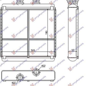 536006500 Mercedes-Benz C-Class 2011-2014 | Ψυγείο Καλοριφέρ