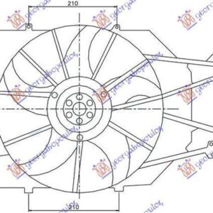 014706450 Ford Focus 1998-2004 | Βεντιλατέρ