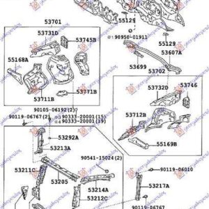 014800220 Toyota Rav 4 2000-2005 | Μετώπη Εμπρός