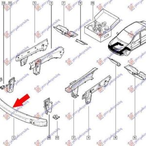 015000500 Dacia Sandero 2008-2012 | Τραβέρσα Ψυγείου