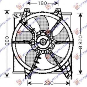 015706440 Hyundai Accent Liftback 1999-2002 | Βεντιλατέρ