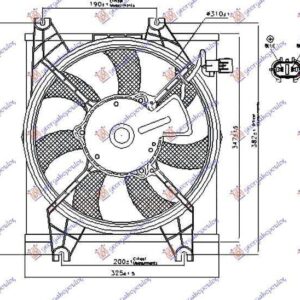 025806450 Hyundai Accent Hatchback/Liftback 2003-2005 | Βεντιλατέρ A/C