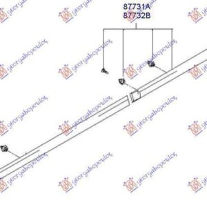 015506592 Hyundai Accent Sedan 1999-2002 | Φάσα Πόρτας Πίσω Αριστερή