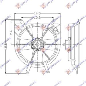 016306440 Honda Civic Hatchback 1999-2000 | Βεντιλατέρ