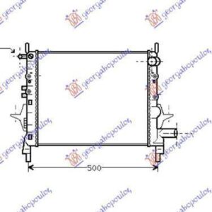 017006300 Renault Twingo 2000-2007 | Ψυγείο Νερού