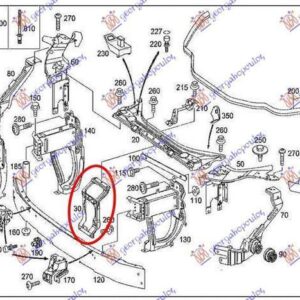 018800225 Mercedes-Benz E-Class 2002-2009 | Τραβέρσα Μετώπης