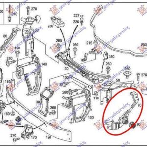 018800472 Mercedes-Benz E-Class 2002-2009 | Φανοστάτης Εμπρός Αριστερός