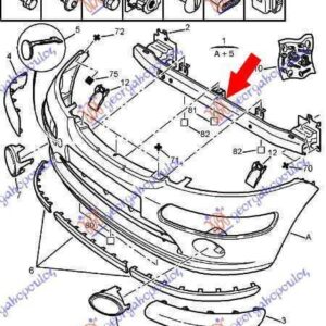 019003845 Citroen C3 2002-2010 | Τραβέρσα Προφυλακτήρα Εμπρός