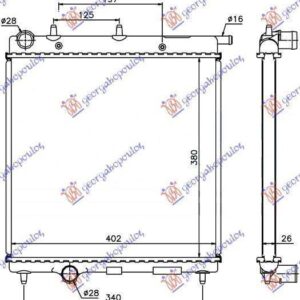 014006310 Citroen C2 2008-2010 | Ψυγείο Νερού