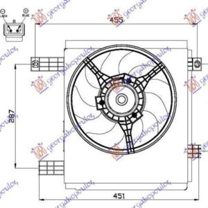 019206450 Smart ForTwo 1998-2007 | Βεντιλατέρ