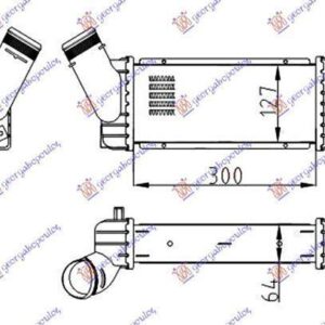 020706240 Citroen C4 2004-2011 | Ψυγείο Intercooler