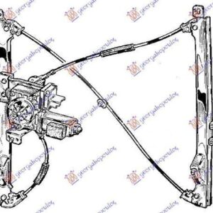 019507041 Citroen C2 2003-2008 | Γρύλος Ηλεκτρικός Εμπρός Δεξιός