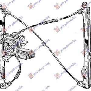 019507042 Citroen C2 2003-2008 | Γρύλος Ηλεκτρικός Εμπρός Αριστερός