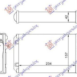 019606500 Citroen C5 2001-2004 | Ψυγείο Καλοριφέρ