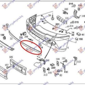 019906382 Mercedes-Benz M-Class 1998-2005 | Σπόιλερ Εμπρός Αριστερό