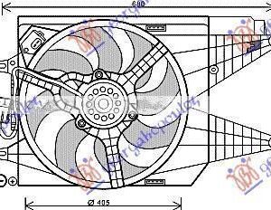 020206450 Fiat 500 2007-2015 | Βεντιλατέρ