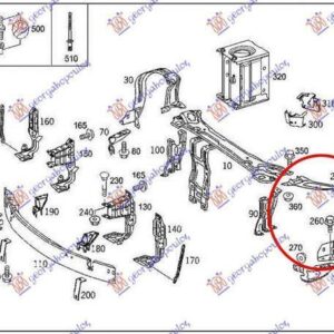 020500472 Mercedes-Benz CLK 2002-2009 | Φανοστάτης Εμπρός Αριστερός