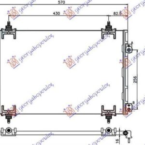 020706410 Citroen C4 2004-2011 | Ψυγείο A/C Βενζίνη/Πετρέλαιο