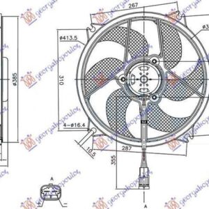 020706440 Citroen C4 2004-2011 | Βεντιλατέρ