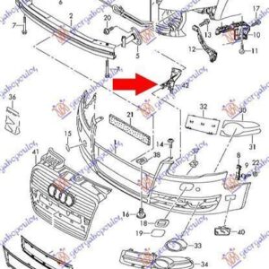 021704286 Audi A4 2004-2007 | Βάση Μετώπης Εμπρός Δεξιά