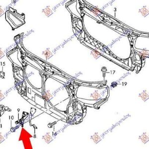 021704286 Audi A4 2004-2007 | Βάση Μετώπης Εμπρός Δεξιά