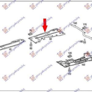 538000836 Mercedes-Benz B-Class 2008-2011 | Ποδιά Μηχανής Δεξιά