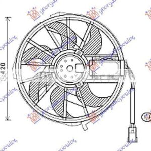 538006440 Mercedes-Benz B-Class 2008-2011 | Βεντιλατέρ