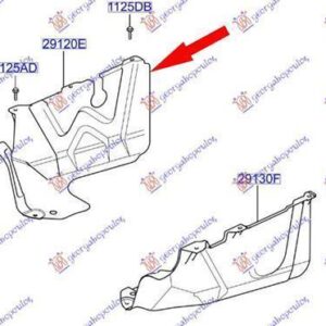 026100831 Hyundai Getz 2006-2010 | Ποδιά Μηχανής Δεξιά