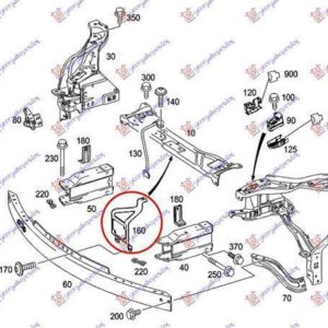 022300210 Mercedes-Benz E-Class 2009-2013 | Τραβέρσα Μετώπης