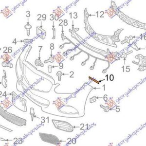 022304283 Mercedes-Benz E-Class 2009-2013 | Βάση Προφυλακτήρα Εμπρός Δεξιά