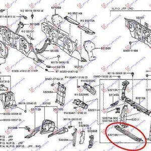 081400500 Toyota Yaris Verso 1999-2006 | Τραβέρσα Σασί