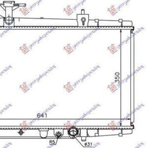 081406350 Toyota Yaris Verso 1999-2006 | Ψυγείο Νερού